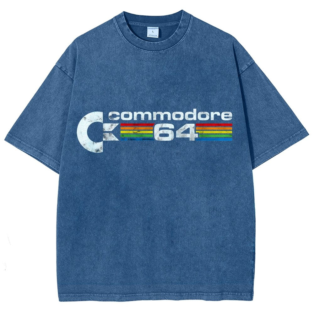 Commodore 64 Retro Vintage Distressed T-shirt
