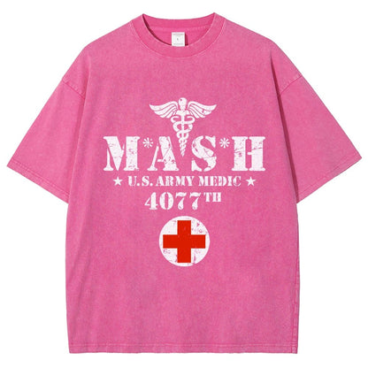 Old School University Vintage Distressed T-shirt