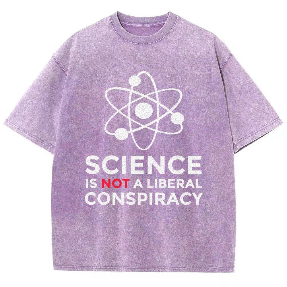 Science Is Not A Liberal Conspiracy Vintage Distressed T-shirt