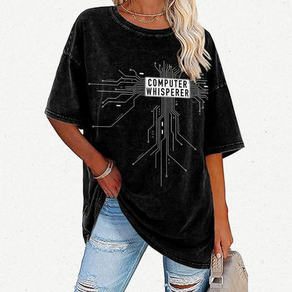 Computer Whisperer Vintage Distressed T-shirt