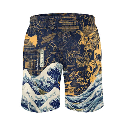 Wave Off Kanagawa Geek Shorts