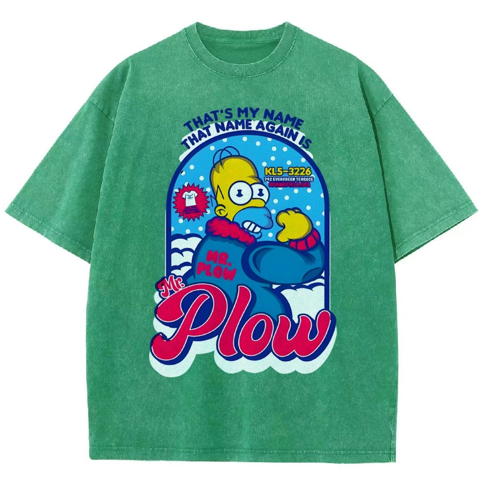 Mr. Snowplow Vintage Distressed T-shirt