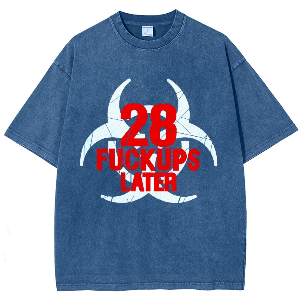 28 Fuckups Later Vintage Distressed T-shirt 2508000875