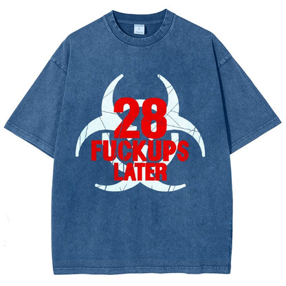 28 Fuckups Later Vintage Distressed T-shirt 2508000875
