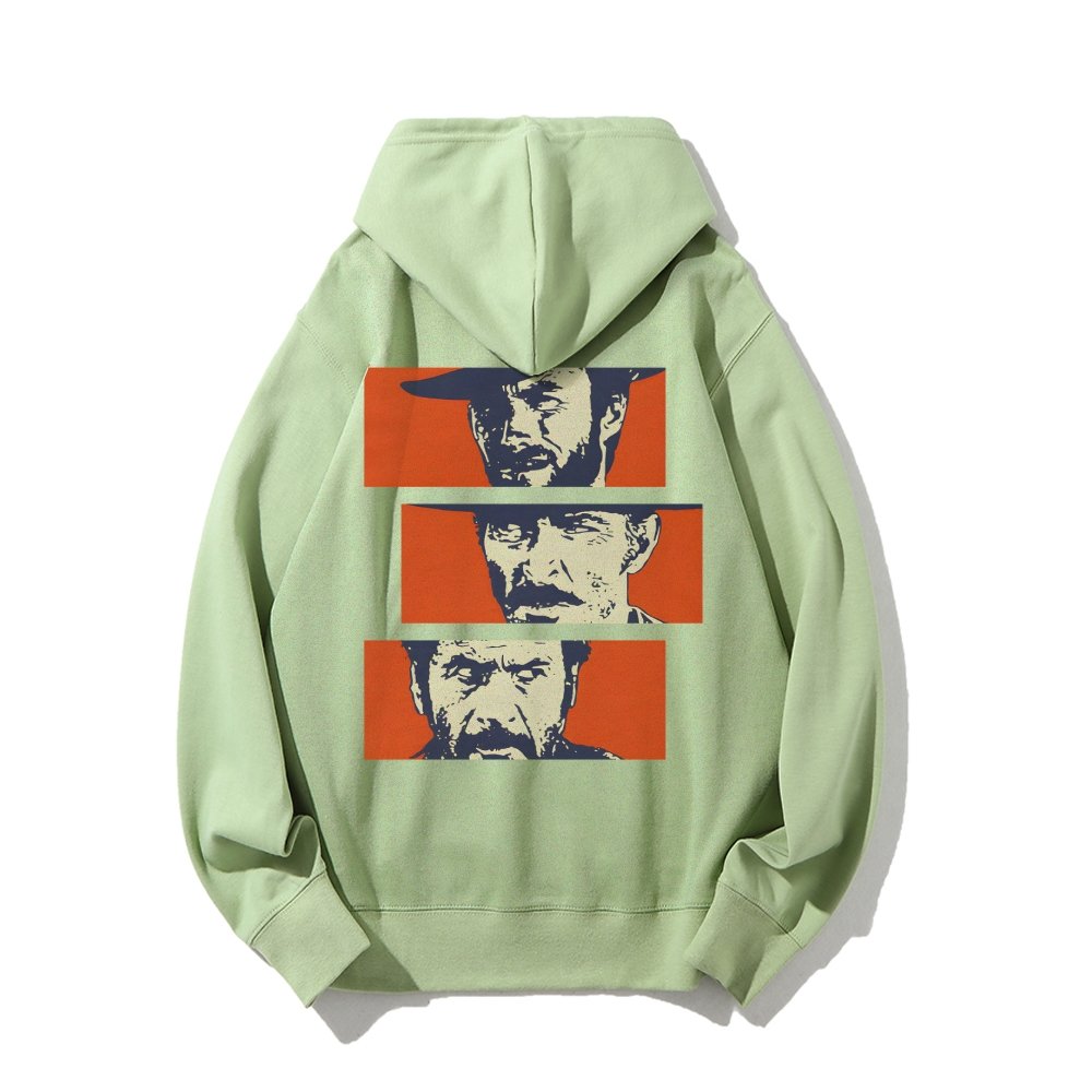 Buono Brutto Cattivo Printed Back Unisex Cotton Hoodie
