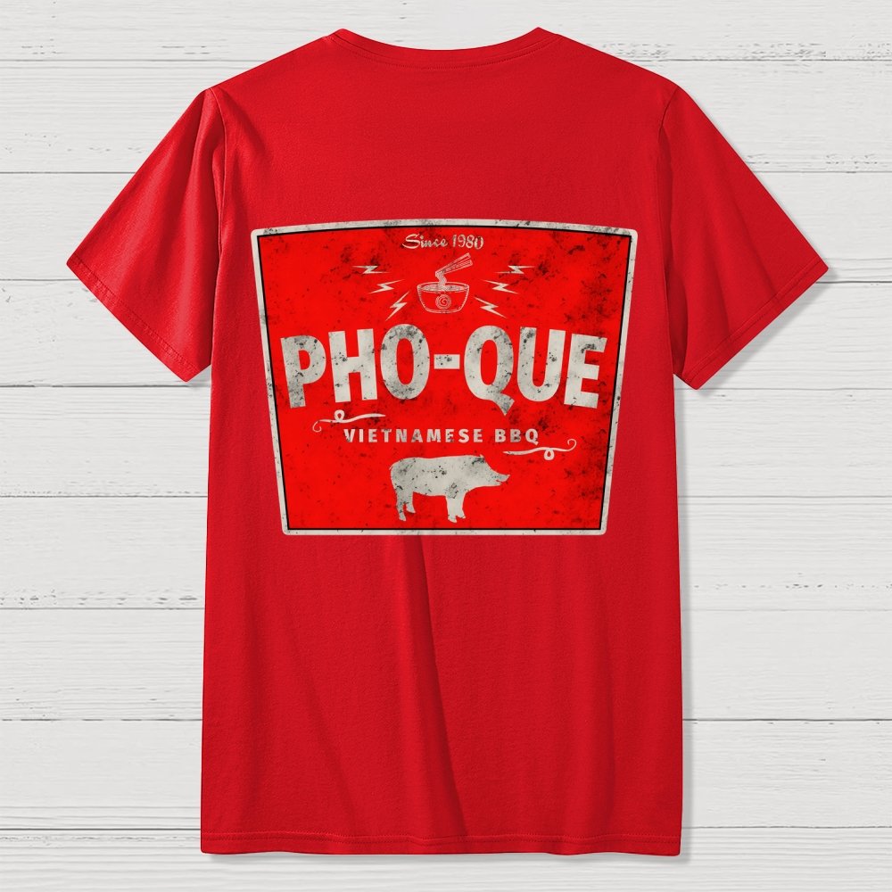 Pho Que Back Printing Geek T-Shirt