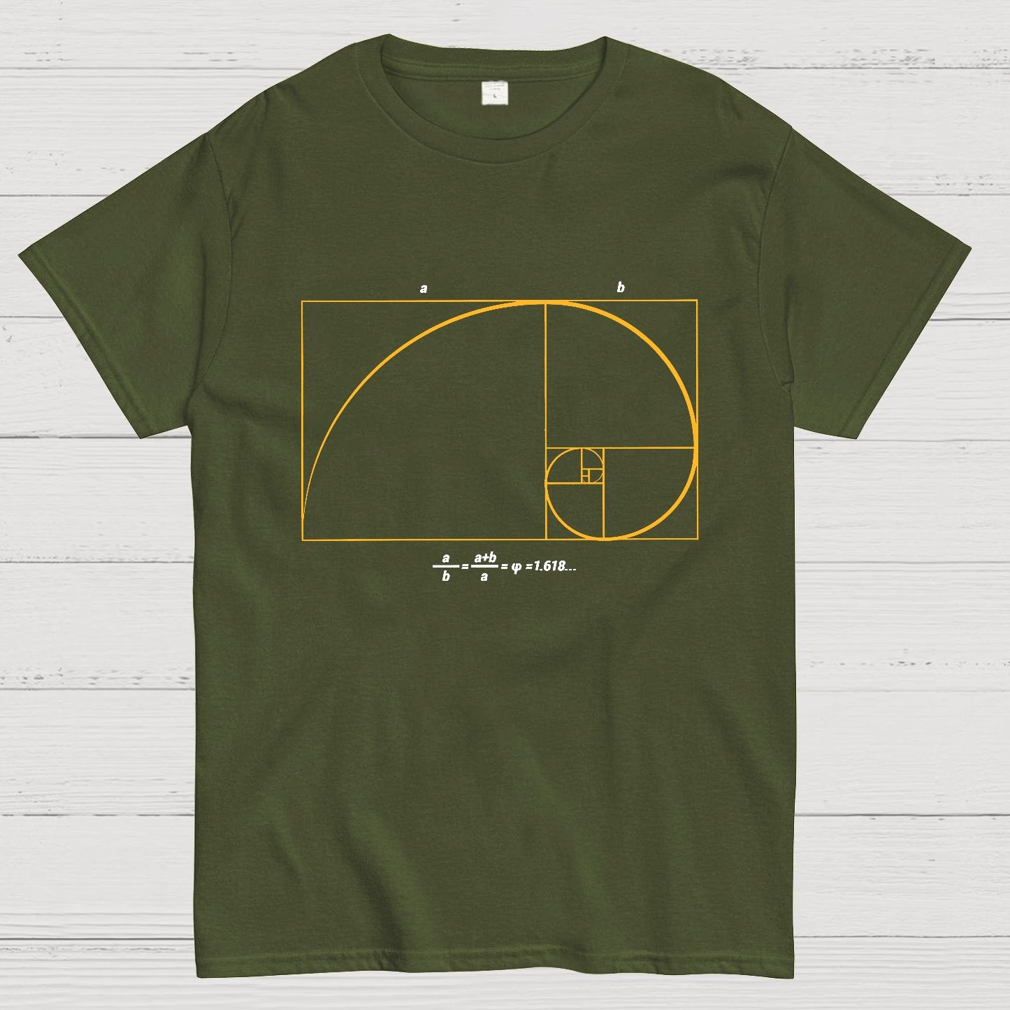 Fibonacci Shirt ∙ Math Art ∙ Science Engineer Geeky T-Shirt
