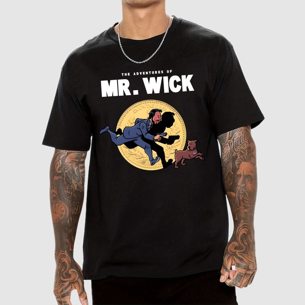 The Adventures of Mr. Wick Geek T-Shirt
