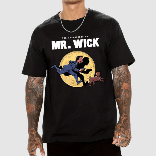 The Adventures of Mr. Wick Geek T-Shirt
