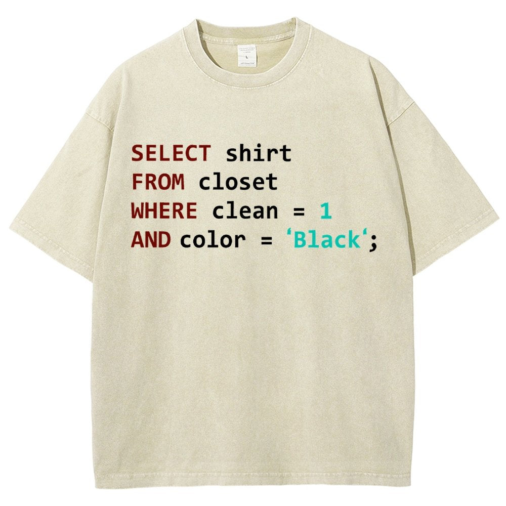 Programmer Database Vintage Distressed T-shirt