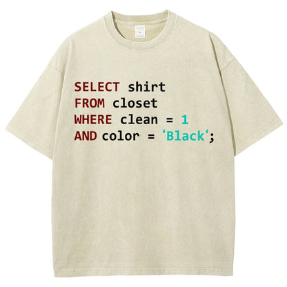 Programmer Database Vintage Distressed T-shirt