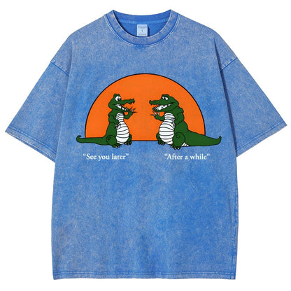 See You Later Alligator Vintage Distressed T-shirt