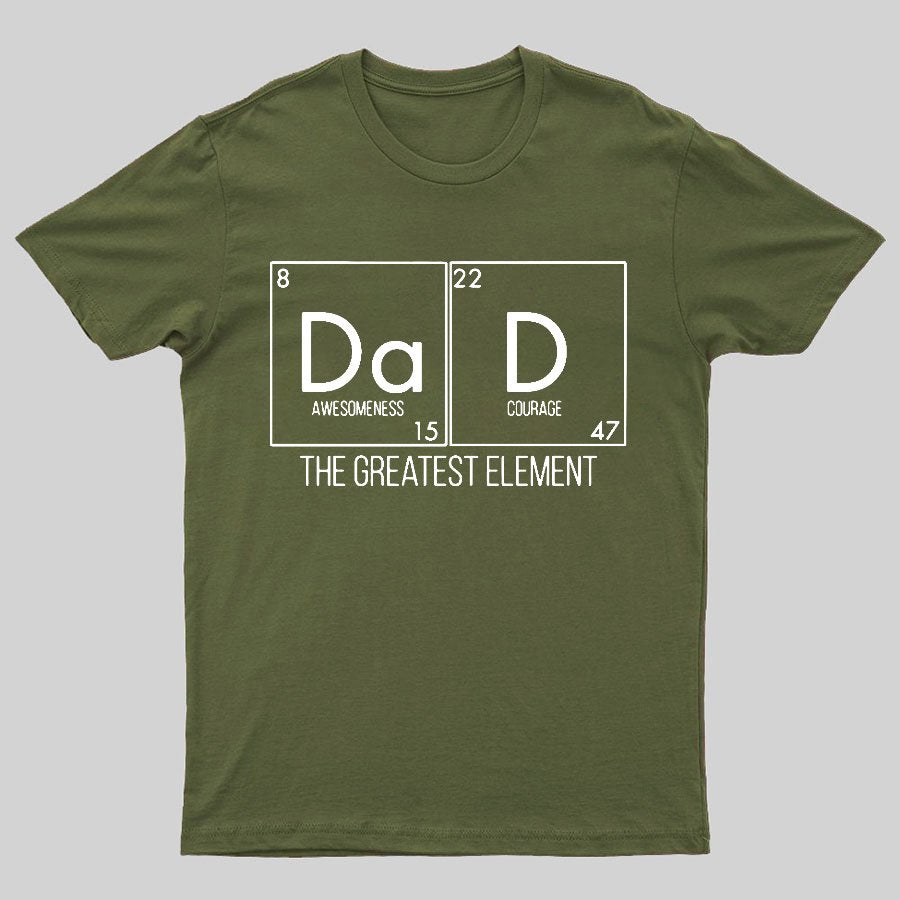 DAD THE GREATEST ELEMENT Geeky T-Shirt