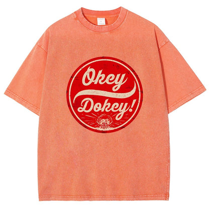 Okey Dokey - The Last Drink Vintage Distressed T-shirt