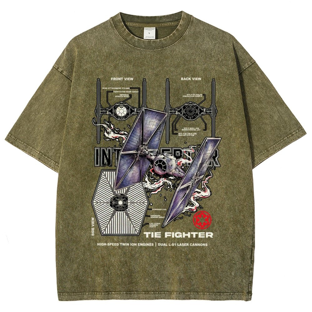 The Interceptor Fighter Vintage Distressed T-shirt
