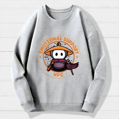 Emotional Support NPC Geek Cotton Sweatshirt