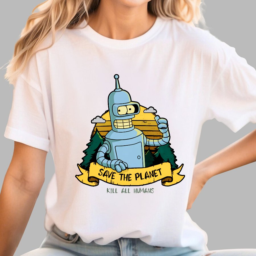 Save The Planet Kill All Humans Geek T-Shirt