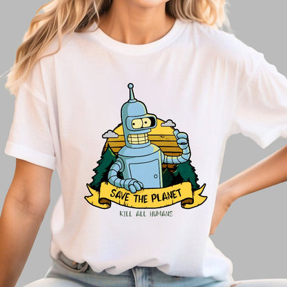 Save The Planet Kill All Humans Geek T-Shirt