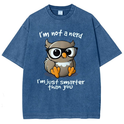 I’m Not A Nerd I’m Just Smarter Than You Vintage Distressed T-shirt