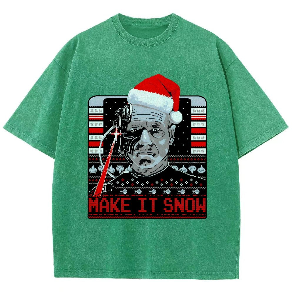 Make It Snow Vintage Distressed T-shirt