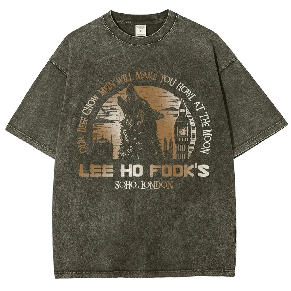 Werewolves of London - Howl at the Moon Vintage Distressed T-shirt
