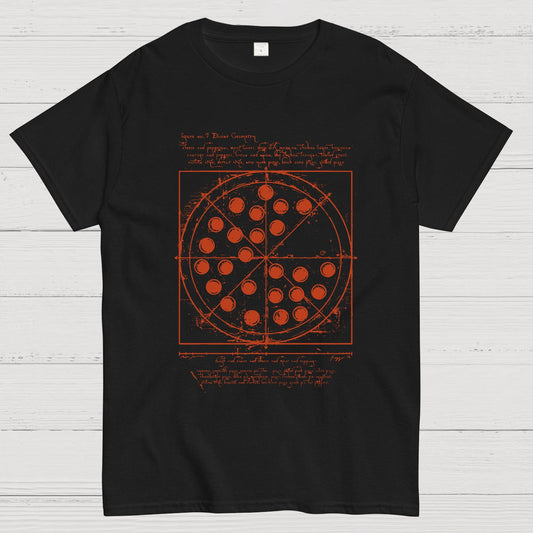 Vitruvian Pizza Geek T-Shirt