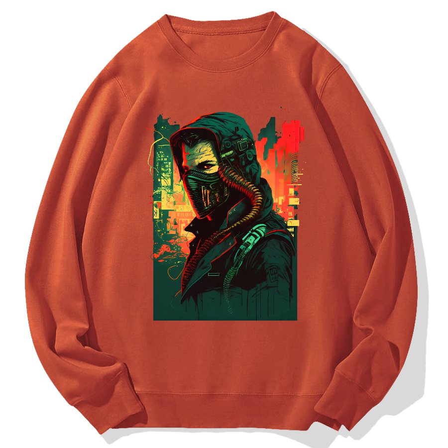 Cyber Hacker Geek Cotton Sweatshirt