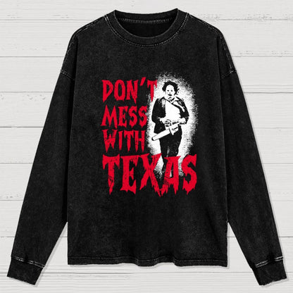 Don't Mess With Texas Washed Long Sleeve Tee