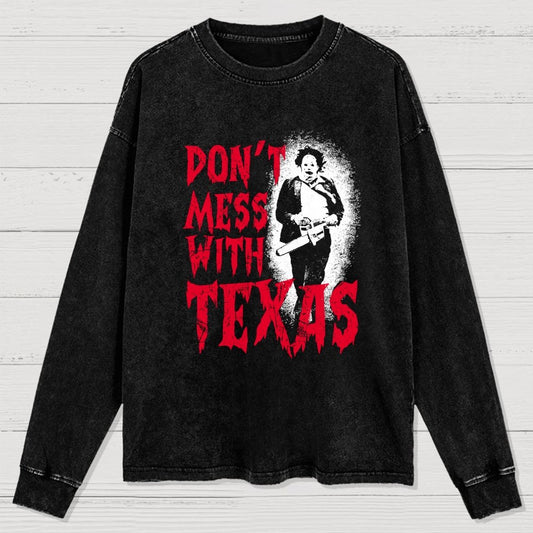 Don't Mess With Texas Washed Long Sleeve Tee