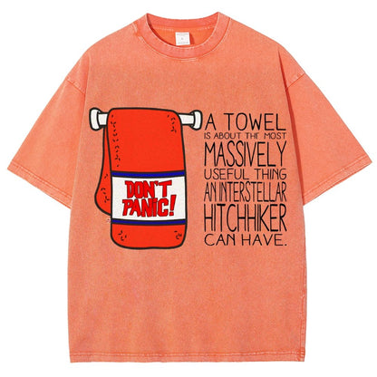 Don't Panic Vintage Distressed T-shirt