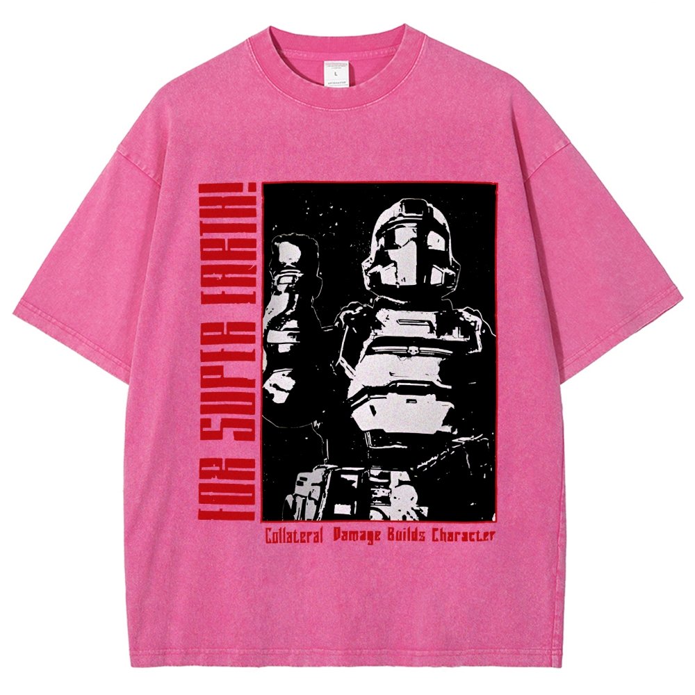 Tactical Star Soldier Vintage Distressed T-shirt