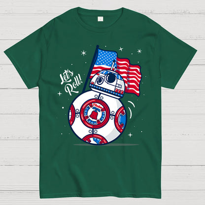 Red, White, and BB-Blue Geek T-Shirt