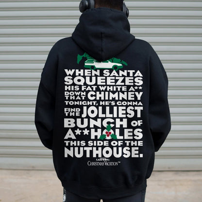 Christmas Vacation: Jolliest Bunch Geek Printed Back Cotton Hoodie