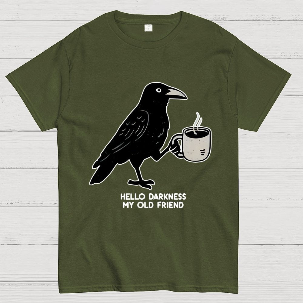 Raven Crow Coffee Unisex Geek T-Shirt