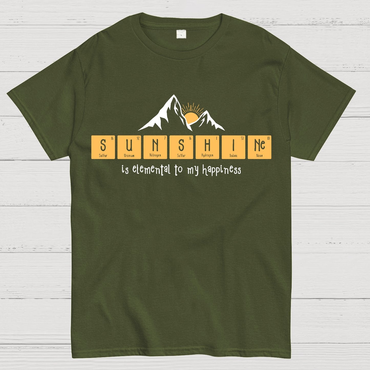 Sunshine Equals Happiness Geek T-Shirt