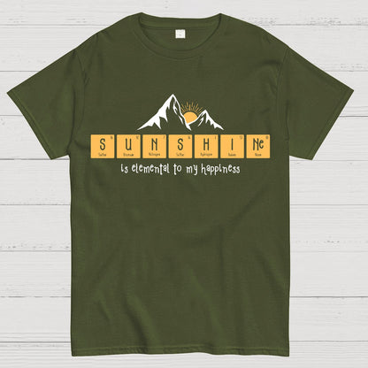 Sunshine Equals Happiness Geek T-Shirt