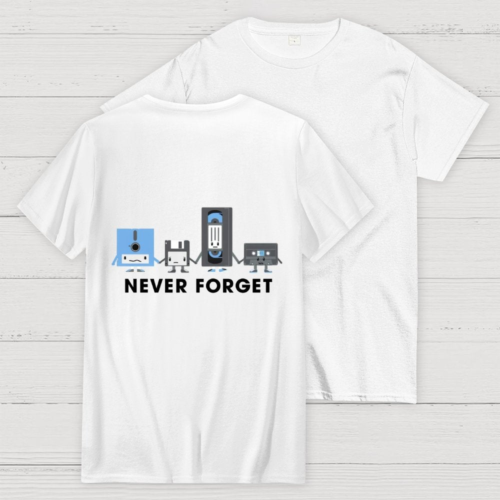 Never Forget  Front And Back Printing Geek T-Shirt