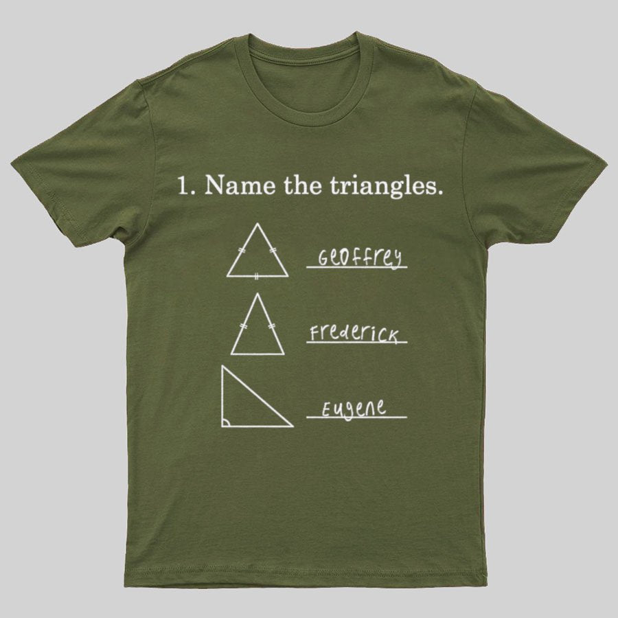 Triangular naming Math Funny Nerd T-Shirt