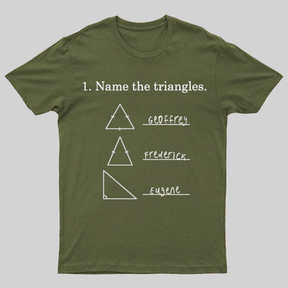 Triangular naming Math Funny Nerd T-Shirt