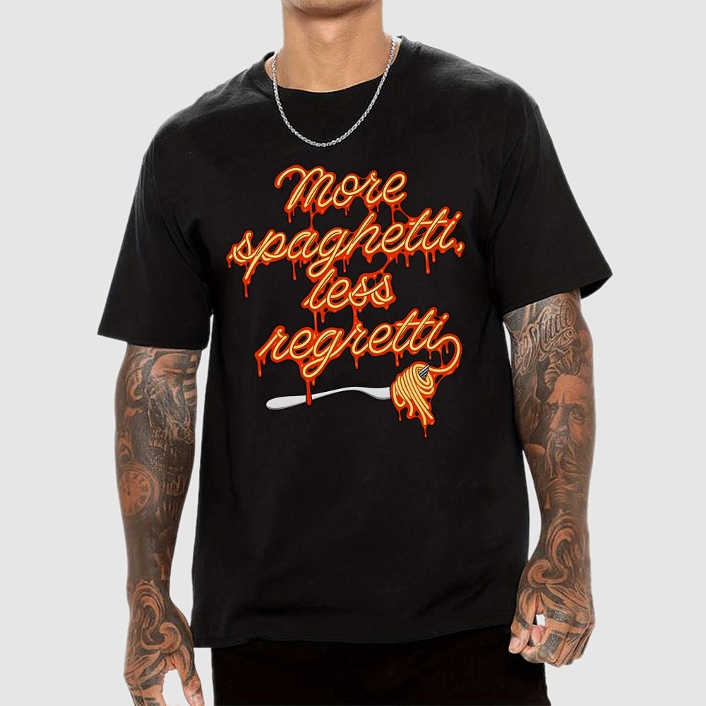 More Spaghetti Less Regretti Geek T-Shirt