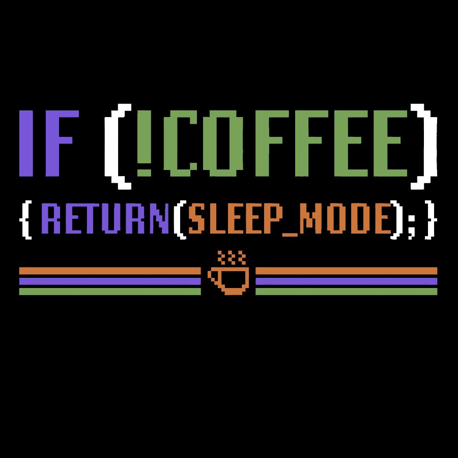 If Coffee Return Sleep Mode Coder Without Coffee Geek T-Shirt