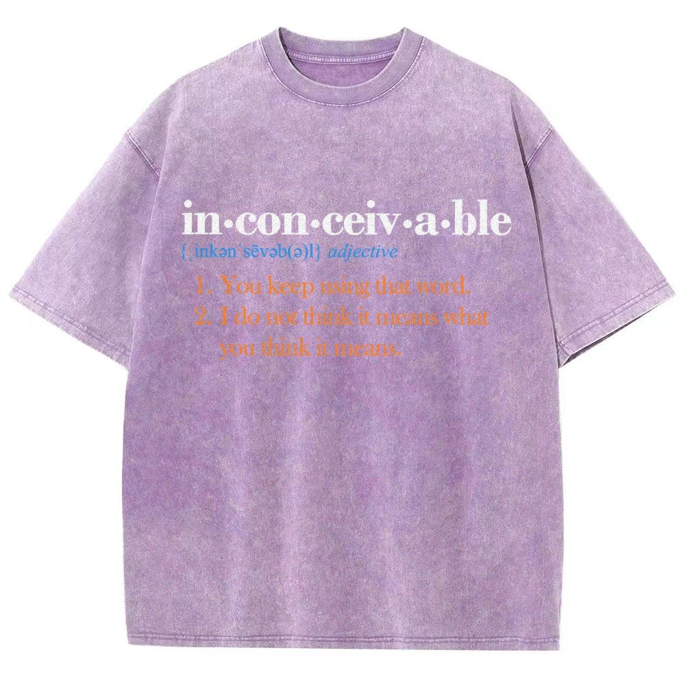In-con-ceiv-a-ble Vintage Distressed T-shirt