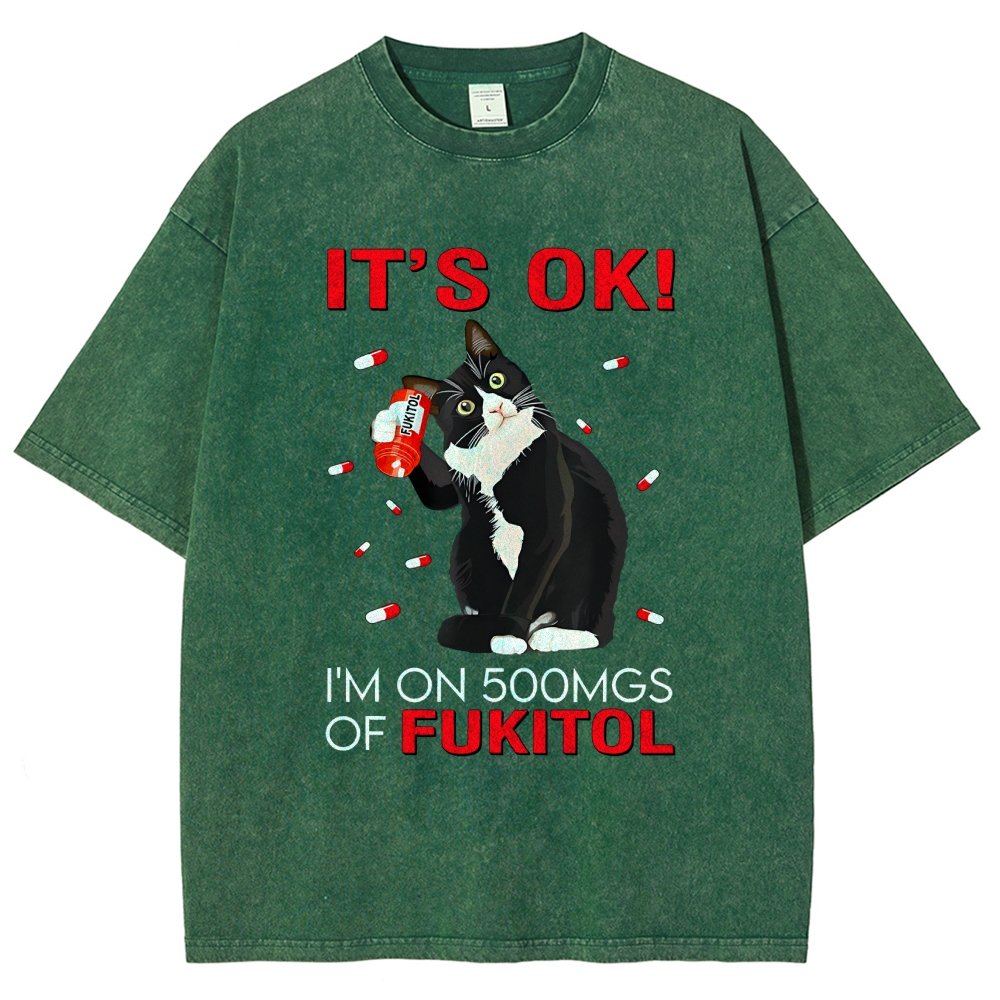 It's Ok Vintage Distressed T-shirt