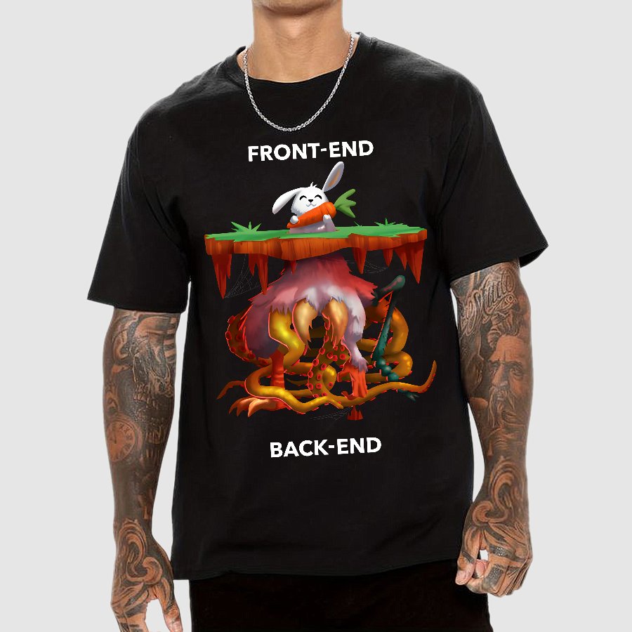 Front-End - Back-End Geek T-Shirt
