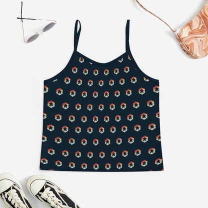 Chess And Card Game Women's Geek Suspender Cami Set