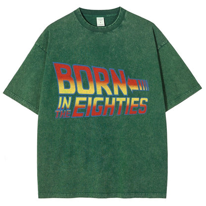 Born In The Eighties Vintage Distressed T-shirt