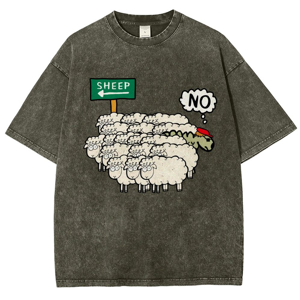 Don’T Be A Sheep Vintage Distressed T-shirt
