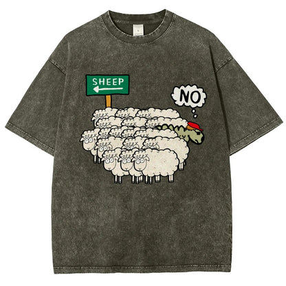 Don’T Be A Sheep Vintage Distressed T-shirt