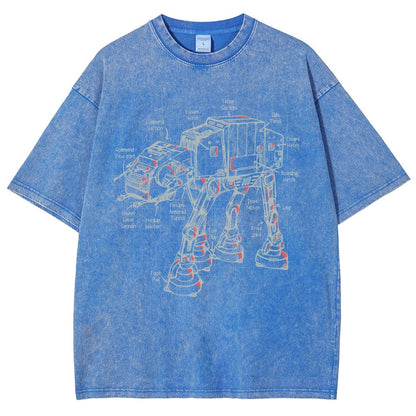 Walker's Blueprint Vintage Distressed T-shirt
