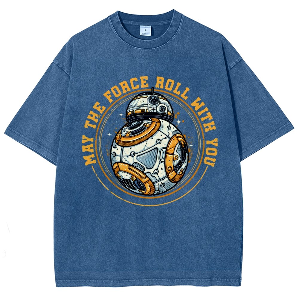May the power roll with you Vintage Distressed T-shirt